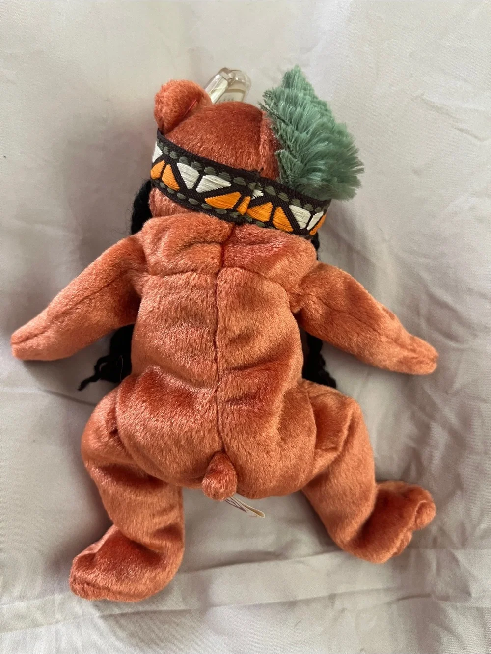 Ty Beanie Babies Little Feather Bear 2004 Plush w/ Tag Protector Thanksgiving
